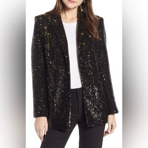 Something Navy Sequin Blazer